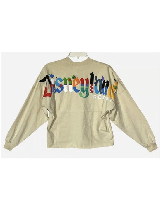 DISNEY Disney Parks Disneyland Resort Character Letters Spirit Jersey XS - Picture 1 of 11